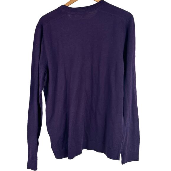 Ted Baker London NWT Men's Sandkas Slim Fit Crewneck Purple Sweater Sz 6 (XXL) - Picture 4 of 11